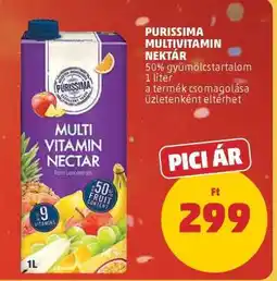 PENNY PURISSIMA MULTIVITAMIN NEKTÁR ajánlat