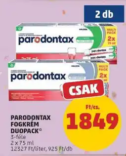 PENNY Parodontax Fogkrém Duopack ajánlat