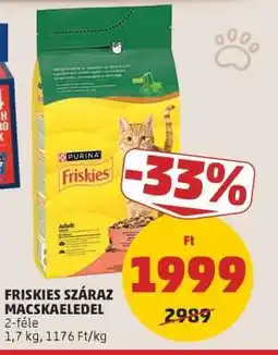 PENNY FRISKIES Száraz macskaeledel ajánlat