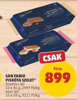 PENNY San Fabio Piskóta Szelet ajánlat