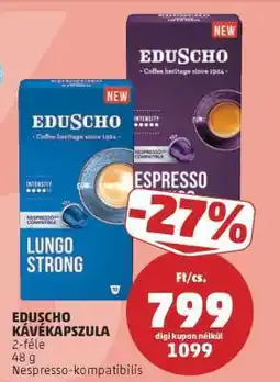 PENNY Eduscho kávékapszula ajánlat