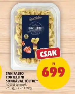 PENNY SAN FABIO TORTELLINI SONKÁVAL TÖLTVE ajánlat