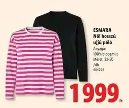 Lidl ESMARA ajánlat