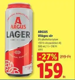 Lidl Argus ajánlat