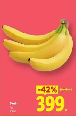 Lidl Banán ajánlat