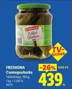 Lidl FRESHONA Csemegeuborka ajánlat