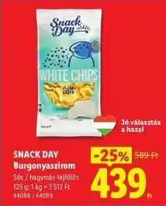 Lidl SNACK DAY Burgonyaszirom ajánlat