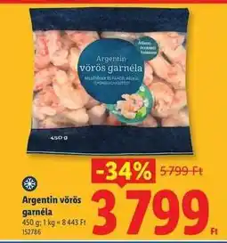 Lidl Argentin vörös garnéla ajánlat