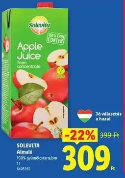 Lidl SOLEVITA Almá lé ajánlat