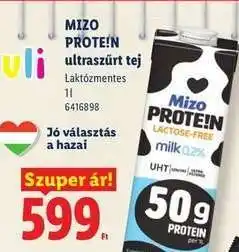 Lidl Mizo Prote!n Ultraszűrt Tej ajánlat