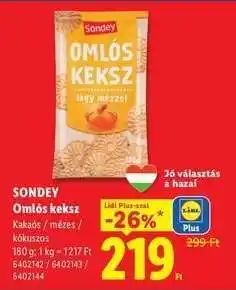 Lidl SONDEY Omlós keksz ajánlat