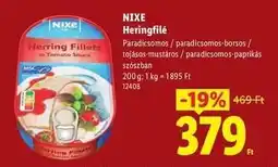 Lidl NIXE Heringfilé ajánlat