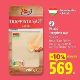 Lidl PILOS Trappista sajt ajánlat