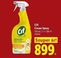 Lidl CIF CREAM SPRAY ajánlat