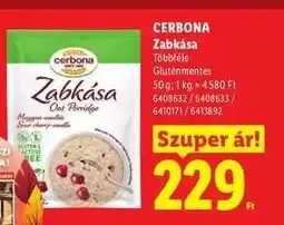 Lidl Cerbona Zabkása ajánlat