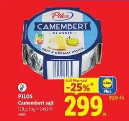 Lidl PILOS Camembert sajt ajánlat
