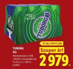 Lidl TUBORG ajánlat