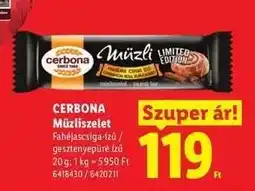 Lidl CERBONA Müzliszelet ajánlat