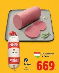 Lidl Parízes ajánlat