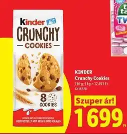 Lidl Kinder Crunchy Cookies ajánlat