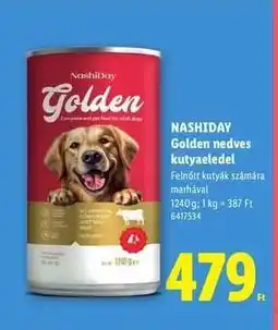 Lidl NashiDay Golden nedves kutyaeledel ajánlat