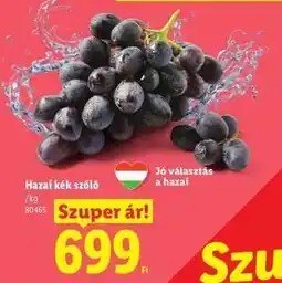 Lidl Hazai kék szőlő ajánlat