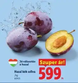 Lidl Hazai kék szilva ajánlat