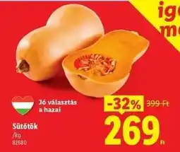 Lidl Sütőtök ajánlat