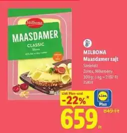 Lidl MILBONA Maasdamer sajt ajánlat