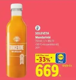 Lidl SOLEVITA ajánlat