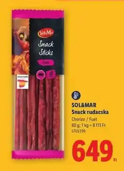Lidl SOL&MAR Snack rudacska ajánlat