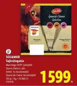 Lidl SOL&MAR Sajtválogatás ajánlat