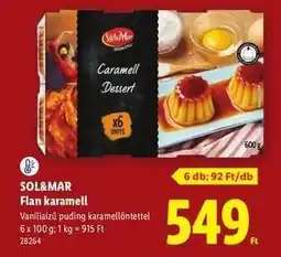 Lidl SOL&MAR Flan karamell ajánlat