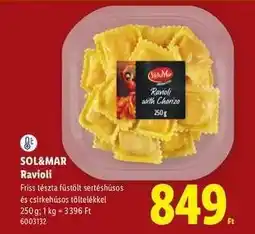 Lidl SOL&MAR Ravioli ajánlat