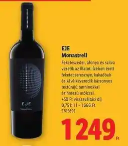 Lidl EJE Monastrell ajánlat