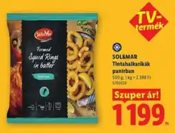 Lidl SOL&MAR Tintahalkarikák panírban ajánlat