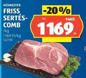 Friss sertéscomb