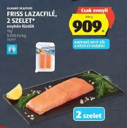 ALDI ALMARE SEAFOOD FRISS LAZACFILÉ, 2 SZELET ajánlat