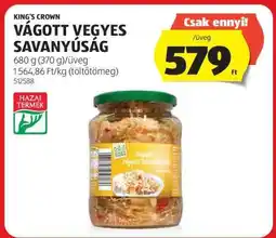 ALDI KING'S CROWN VÁGOTT VEGYES SAVANYÚSÁG ajánlat