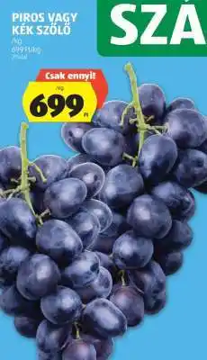 ALDI Piros vagy kék szőlő ajánlat
