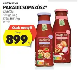 ALDI KING'S CROWN PARADICSOMSZÓSZ ajánlat