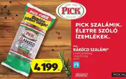 ALDI PICK Rákóczi szalámi ajánlat