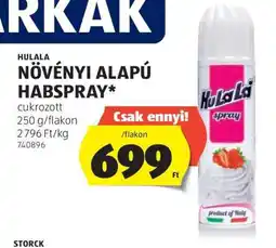 ALDI Hulala Növényi Alapú Habspray ajánlat