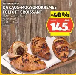 ALDI KAKAÓS-MOGYORÓKRÉMES TÖLTÖTT CROISSANT ajánlat