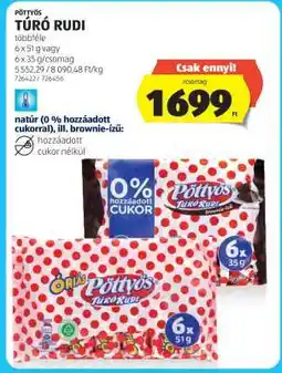 ALDI PÖTTYÖS Túró Rudi ajánlat