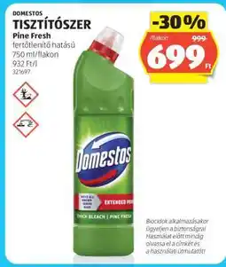 ALDI Domestos Tisztítószer Pine Fresh ajánlat