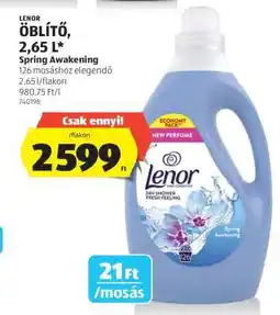 ALDI Lenor Öblítő, 2,65 L Spring Awakening ajánlat