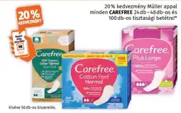 Müller Carefree tisztasági betét ajánlat