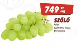 CBA szőlő ajánlat