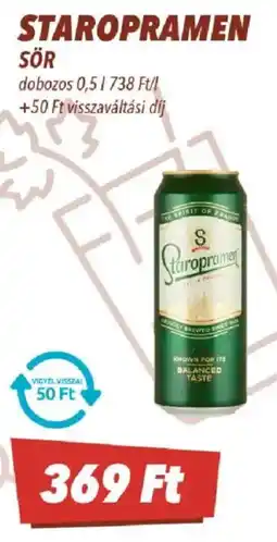 CBA Staropramen sör ajánlat